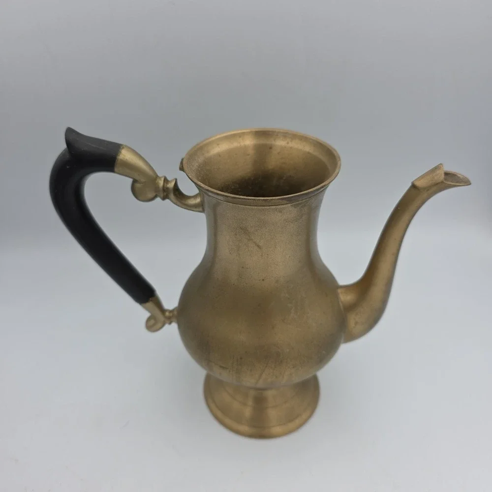 Vintage Ornate Solid Brass Etched Pitcher Made in India Lot Of 3